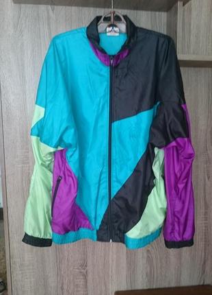 Куртка active swiss design спортивная мужская (винтаж) 48