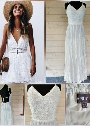 Фірмове біле мереживне плаття мереживо дуже стильне на будь-який випадок6 фото