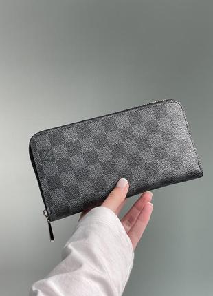 Гаманець louis vuitton zippy wallet damier grey