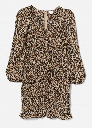 Платье в леопардовый принт h&amp;m3 фото