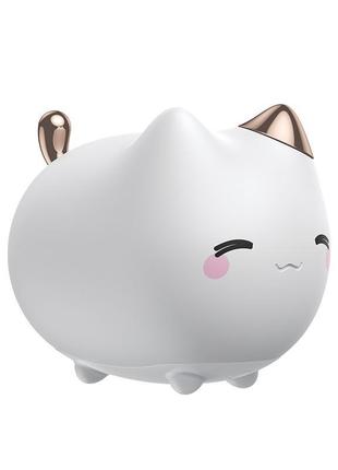 Портативний нічник baseus cute series kitty silicone night lig...