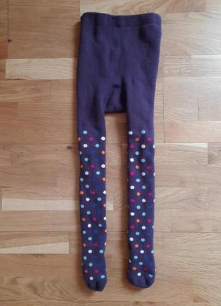 Зимові махрові колготи на ріст 86-92.