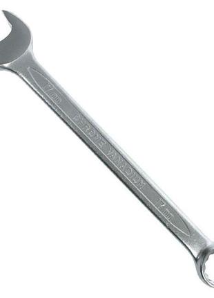 Ключ комбінований 19мм cr-v, покриття сатин-хром; prof din3113...