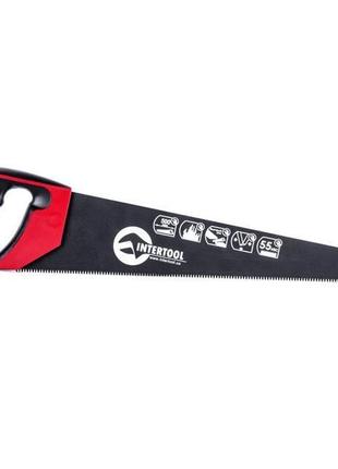 Ножівка по дереву 500мм з тефлоновим покриттям ht-3109 intertool