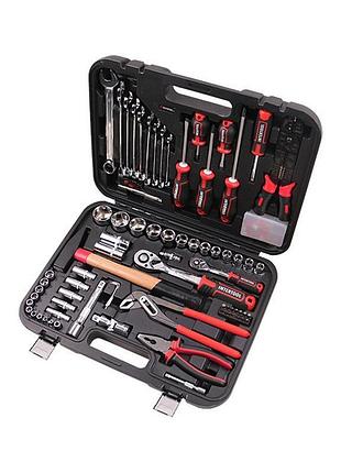 Набір інструментів 100 од., 1/2 " & 1/4" cr-v storm et-8100 in...