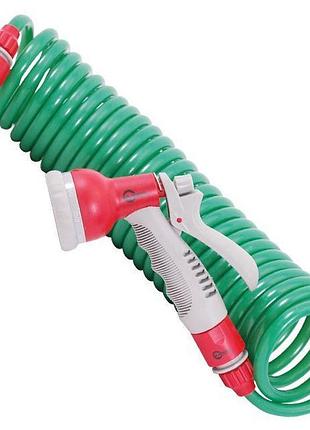 Шланг спіральний 15 м з конекторами + адаптер універсальний дл...