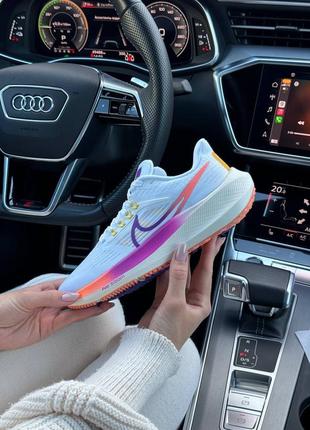 Женские кроссовки nike air zoom white purple orange3 фото