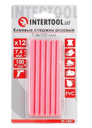 Комплект стержнів клейових рожевих 7,4 мм * 100 мм, 12 шт rt-1...