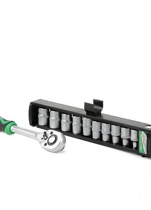 Набір головок 1/2 + рукоятка з храповим механізмом 45 зубів et...