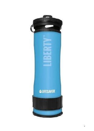 Lifesaver liberty blue портативна пляшка для очищення води