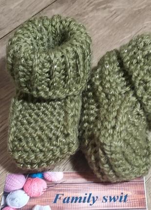 Пінетки (шкарпетки) для малюків від 0-3 місяці4 фото