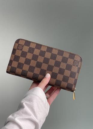 Гаманець louis vuitton zippy wallet damier brown