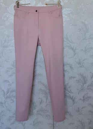 Р 14 / 48-50 стильные  пудрово-розовые джинсы штаны брюки длинные стрейчевые хлопок avena2 фото