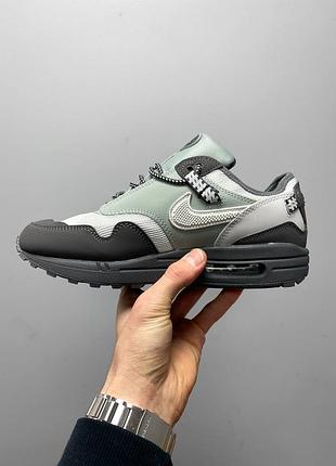 Мужские кроссовки travis scott x nike air max 1 «dusty sage’