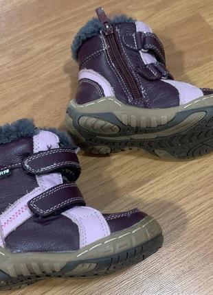 Зимові черевики для дівчинки чобітки теплі
