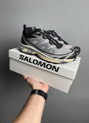 Мужские кроссовки salomon xt-6 expanse grey black⚡️1 фото