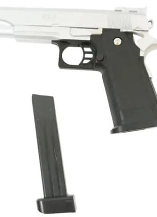 Пістолет colt m1911 hi-capa дитячий металевий оцинкований стрі...