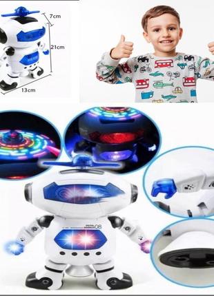 Танцюючий інтерактивний робот dancing robot 21х13х7 см, що сві...