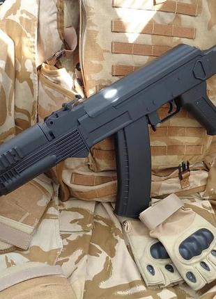 Автомат дитячий на кульках акс-74 з лазерним прицілом і піддул...