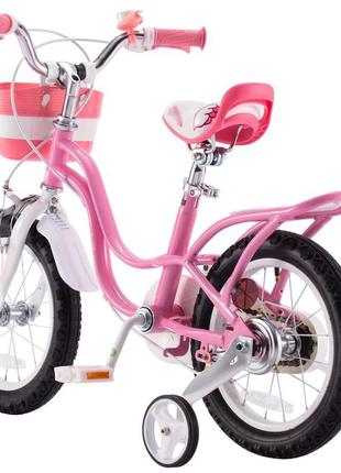 Велосипед дитячий двоколісний 12" для дівчинки маленький лебід...10 фото