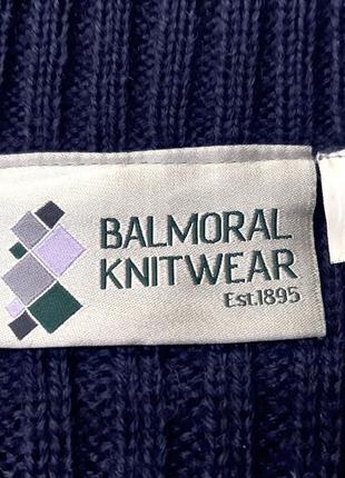 M-2xl пуловер balmoral,100% шерсть, мужской свитер, с тканевыми накладками, шотландия, в1экз.9 фото