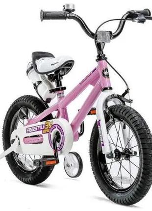 Велосипед royalbaby freestyle rb16b-6 дитячий двоколісний рожевий8 фото