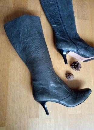Кожаные сапоги premium / размер 39 оригинал