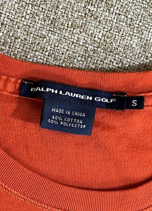 Красно-оранжевый лонгслив ralph lauren golf6 фото