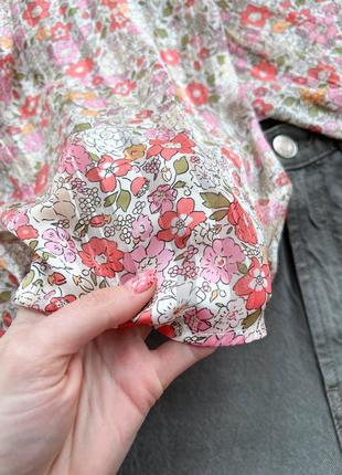 Неймовірна легка обʼємна квіткова блуза h&m5 фото