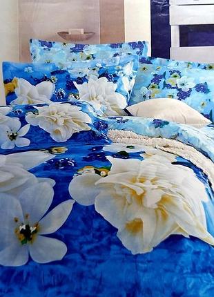 Комплект постільної білизни love you "st11481" (сімейний)