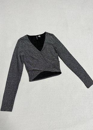 Блестящий топ h&m