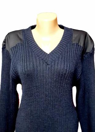 M-2xl пуловер balmoral,100% шерсть, мужской свитер, с тканевыми накладками, шотландия, в1экз.7 фото