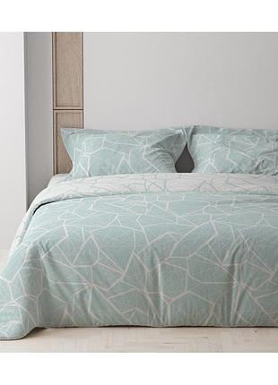 Комплект постільної білизни теп "marble" (полуторний)