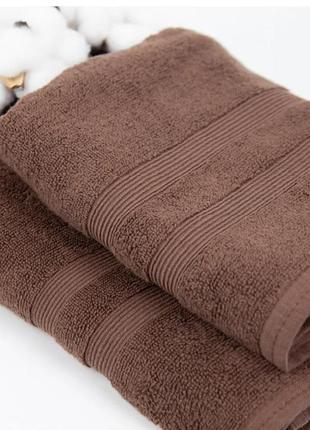 Рушник махровий теп "tender touch" brown 500 г/м2 (70*140)