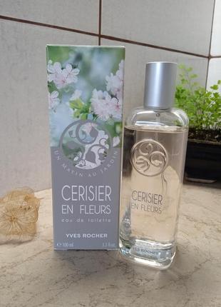 Cerisier en fleurs, cherry bloom, un matin au jardin, yves rocher, edt, раритет