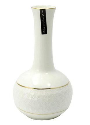 Ваза фарф. біла /0041-а снігова королева