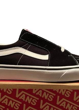 Vans кеды sk8-low black true white vnoa4uuk6bt1 вэнсы черные белые ванс венс sk8 скейт оригинал orig1 фото