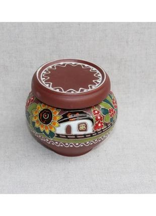 Горщик для жаркого "хуторок" (110мм, 0,5 л) укр000023