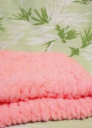 Мягкий вязаный коврик /плед для домашних любимцев