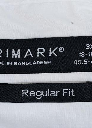 Рубашка мужская белая классическая primark3 фото