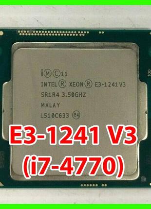 Процесор intel xeon e3-1241 v3 (i7-4770) lga1150 (sr1r4) 4 ядра
