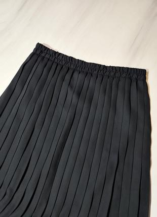 Charles voegele❤️‍🔥 черная плиссированная юбка4 фото