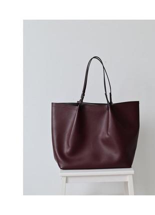 Классная большая сумка шопер h&m. женская сумка тоут эко кожа3 фото