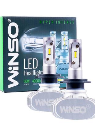 Світлодіодні автомобільні led-лампи winso h7 12/24 v 50 w 6000 k