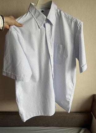 Рубашка мужская с короткими рукавами eterna 54/3xl4 фото