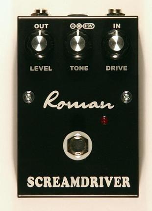 Педаль ефектів овердрайв roman screamdriver (tube screamer)