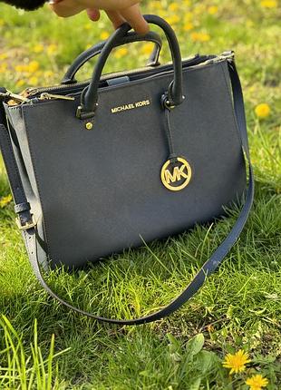 Michael kors sutton tote blue сумка оригінал