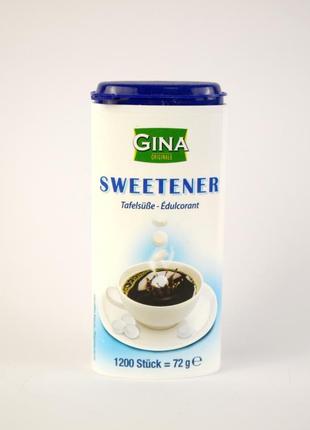 Цукрозамінник в таблетках gina sweetener 1200 таблеток, 72 g (...