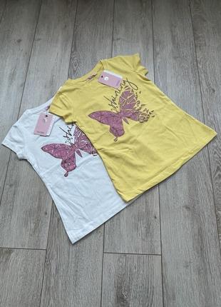 Футболка для дівчинки " first kids " 070864(5) біла , жовта .