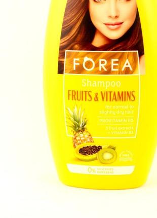 Шампунь для нормального та сухого волосся forea fruits s vitam...2 фото